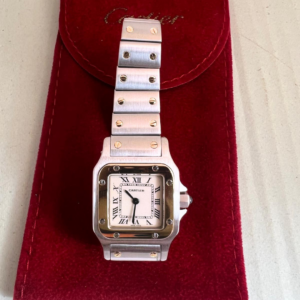 CARTIER SANTOS GALBÉE - REF. 1567 ACCIAIO E ORO